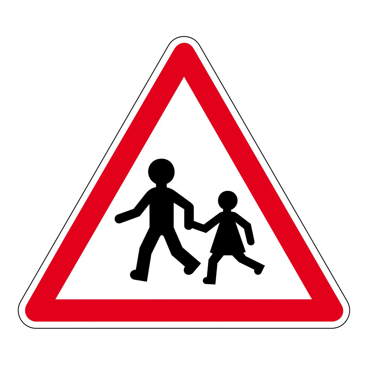Знак пешеходный переход детский рисунок